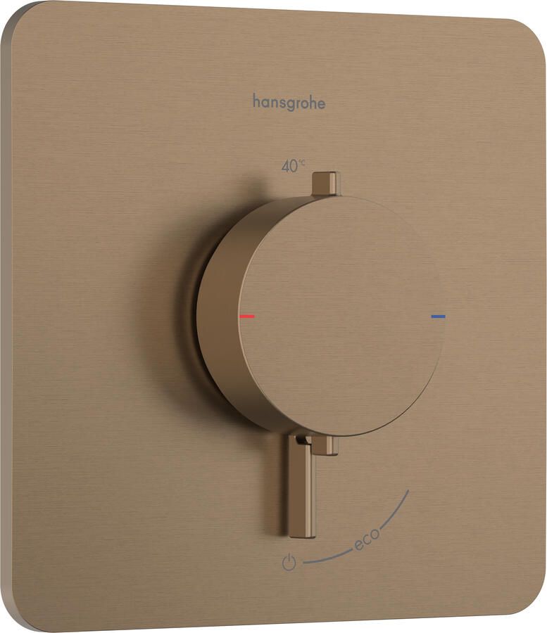 Hansgrohe Afbouwdeel Ecostat Comfort Q Inbouwthermostaat Voor 1 Functie Brushed Bronze