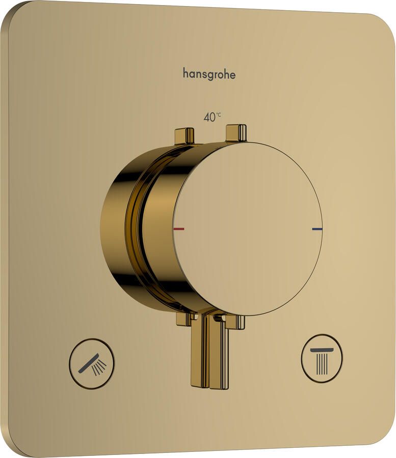 Hansgrohe Afbouwdeel Ecostat Comfort Q Inbouwthermostaat Voor 2 Functies Goud
