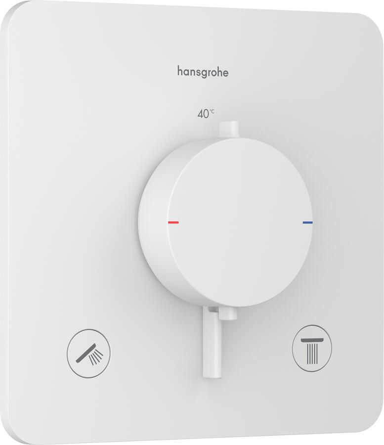 Hansgrohe Afbouwdeel Ecostat Comfort Q Inbouwthermostaat Voor 2 Functies Mat Wit