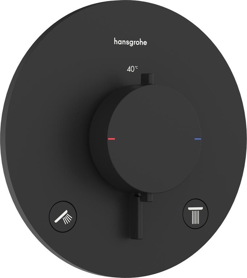 Hansgrohe Afbouwdeel Ecostat Comfort S Inbouwthermostaat Voor 2 Functies Mat Zwart