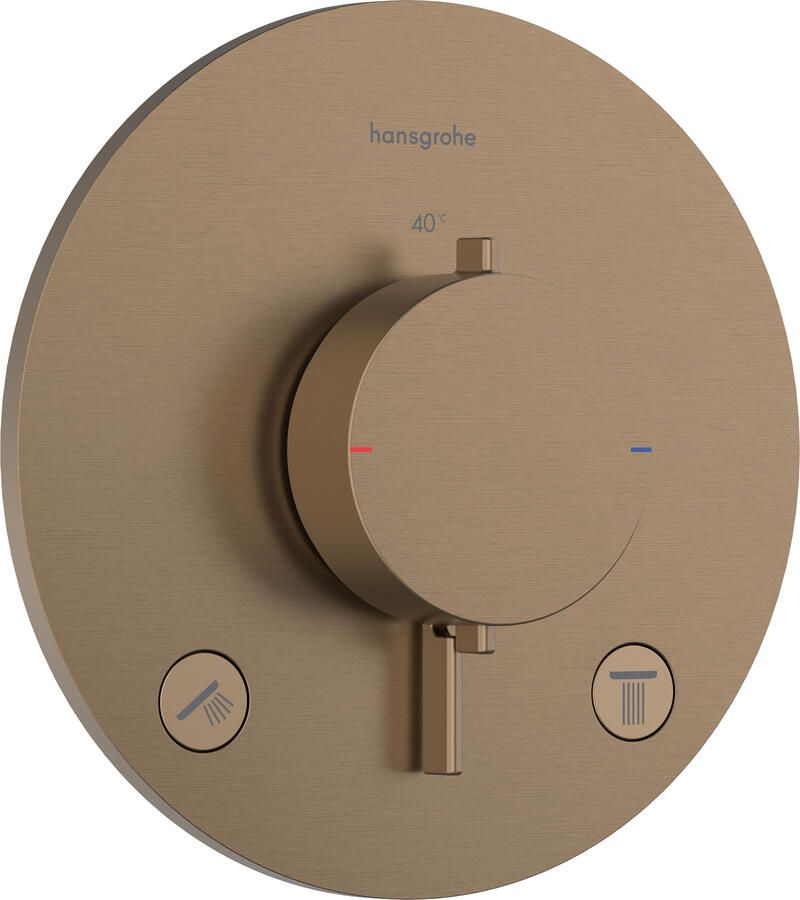 HANS GROHE Hansgrohe Ecostat Comfort S thermostatische inbouw 2F brushed bronze 33715140