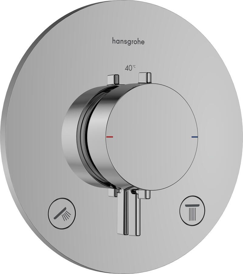 Hansgrohe Afbouwdeel Ecostat Comfort S Inbouwthermostaat Voor 2 Functies Chroom