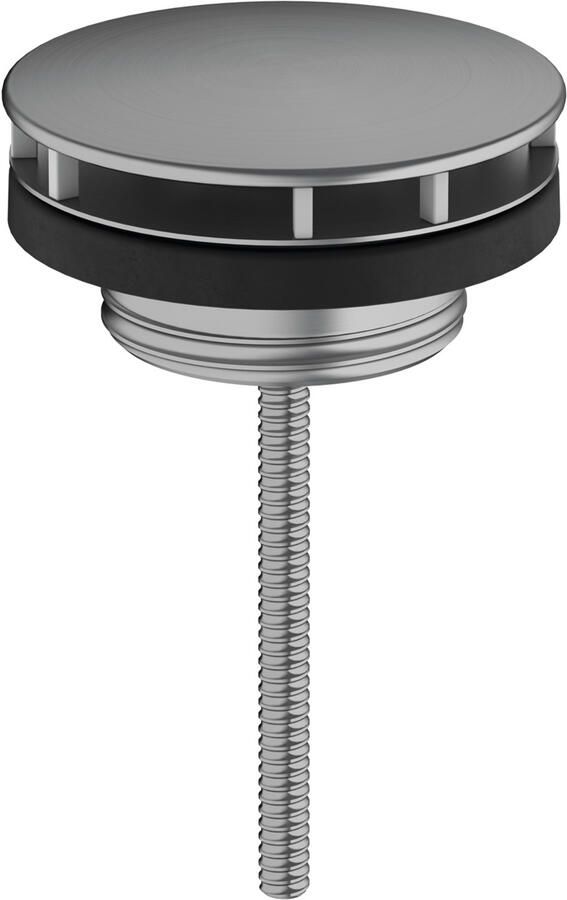 Hansgrohe always open wastafelplug geschikt voor wastafel en of fontein geborsteld zwart chroom