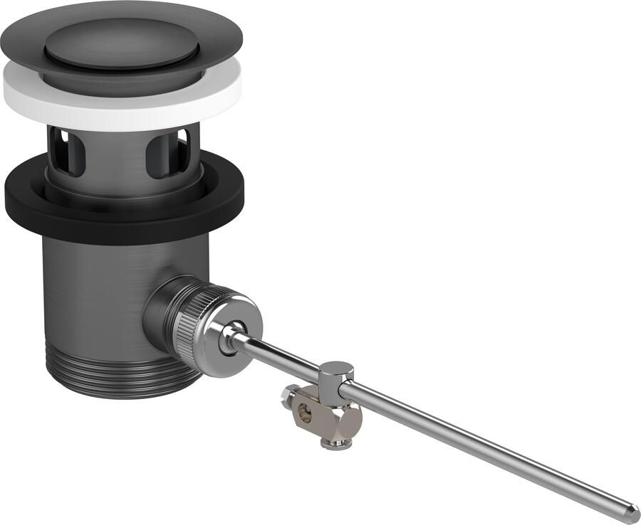 Hansgrohe afvoergarnituur pop-up voor wastafel- en bidetmengkranen Brushed Black Chrome