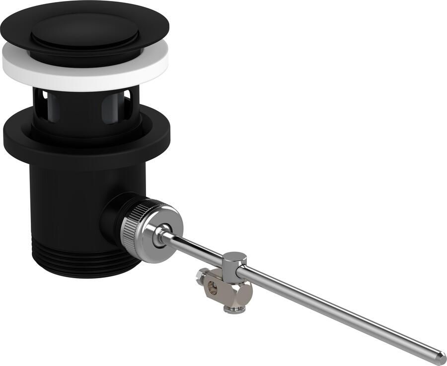 Hansgrohe afvoergarnituur pop-up voor wastafel- en bidetmengkranen mat zwart