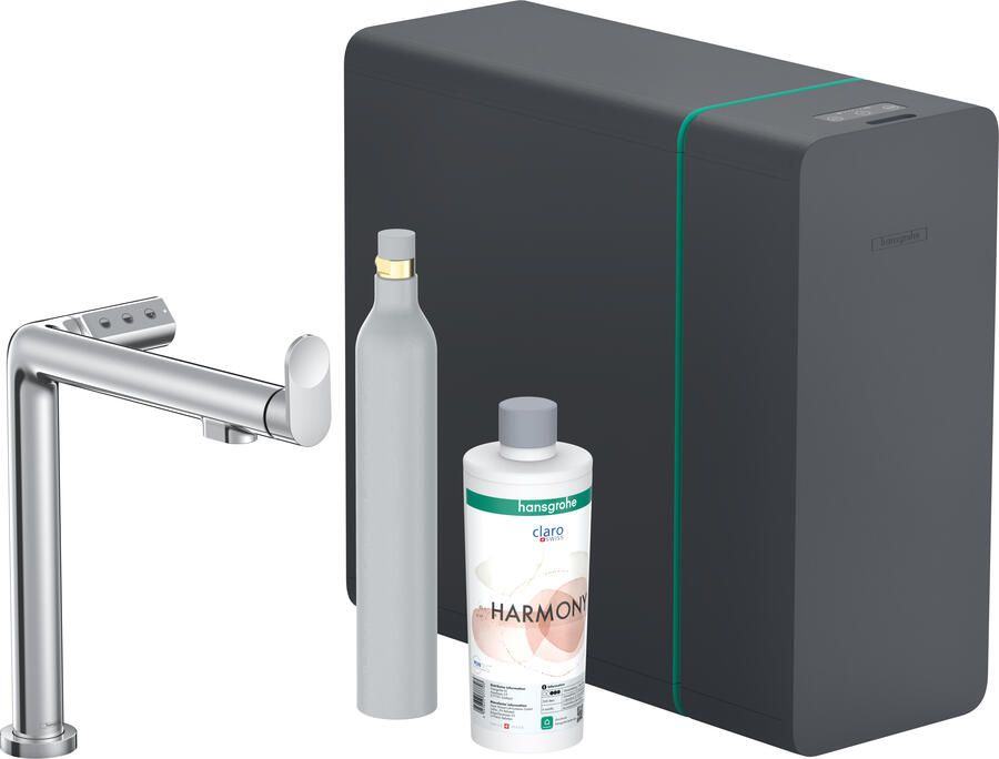 Hansgrohe Aqittura M91 keukenkraan 1jet starter set chroom