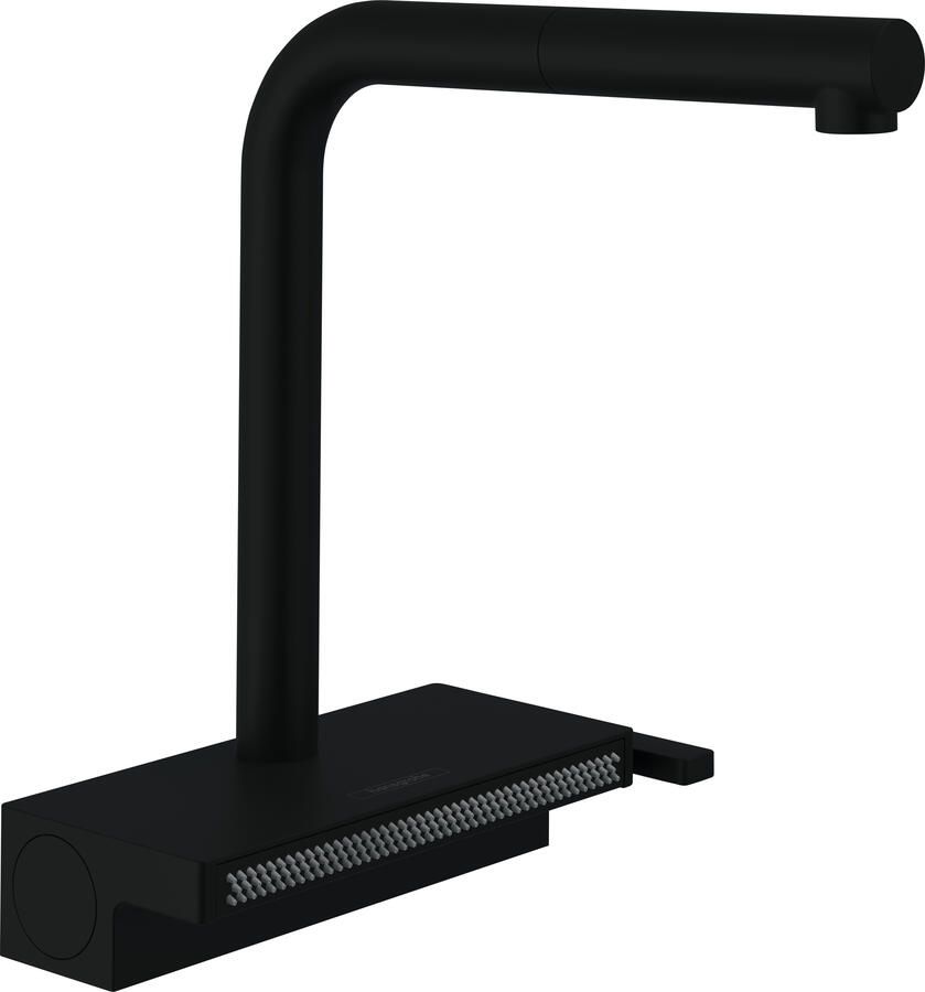 Hansgrohe Aquno Select M81 1-gats keukenkraan 250 2jet m. uittrekbare uitloop mat zwart 73836670