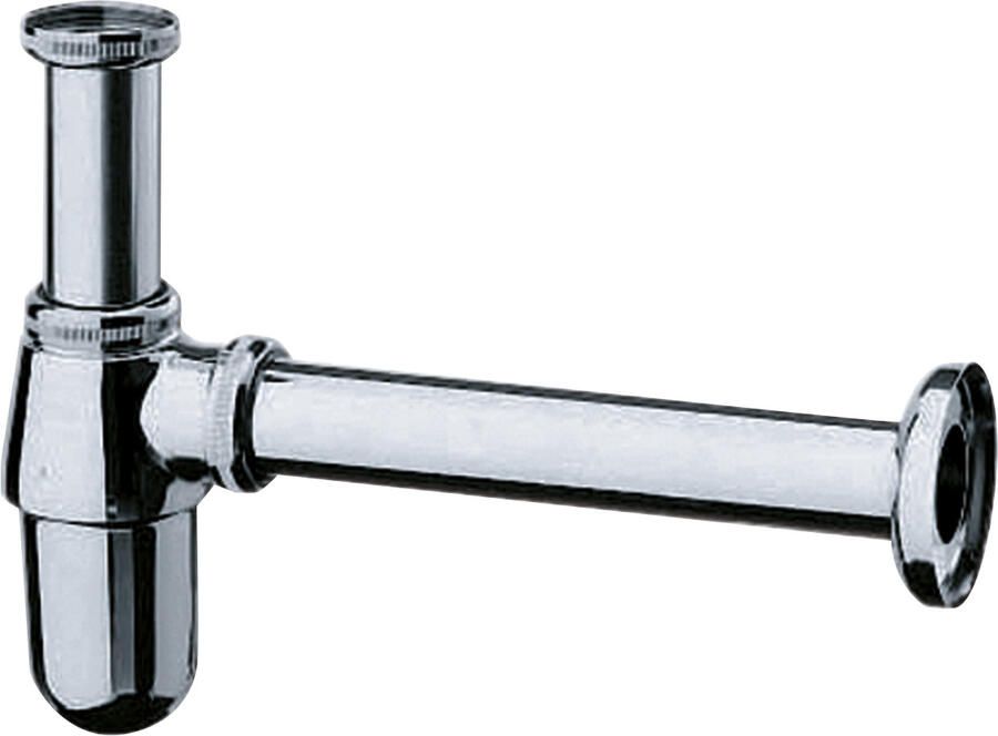 Hansgrohe Universeel bekersifon met muurpijp en roset 1 4 inch Chroom