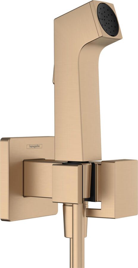 Hansgrohe bidethanddouche 1jet E EcoSmart voor warm water met douchehouder en doucheslang 125 cm Brushed Bronze