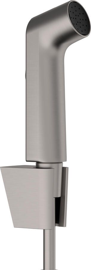 Hansgrohe bidethanddouche 1jet EcoSmart met Porter S douchehouder en doucheslang 125 cm Brushed Black Chrome
