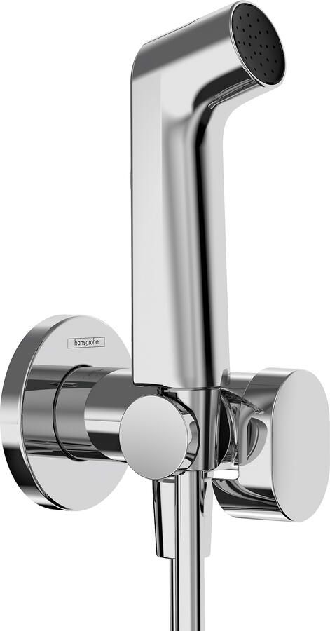 Hansgrohe bidethanddouche 1jet EcoSmart voor warm water met douchehouder en doucheslang 125 cm chroom