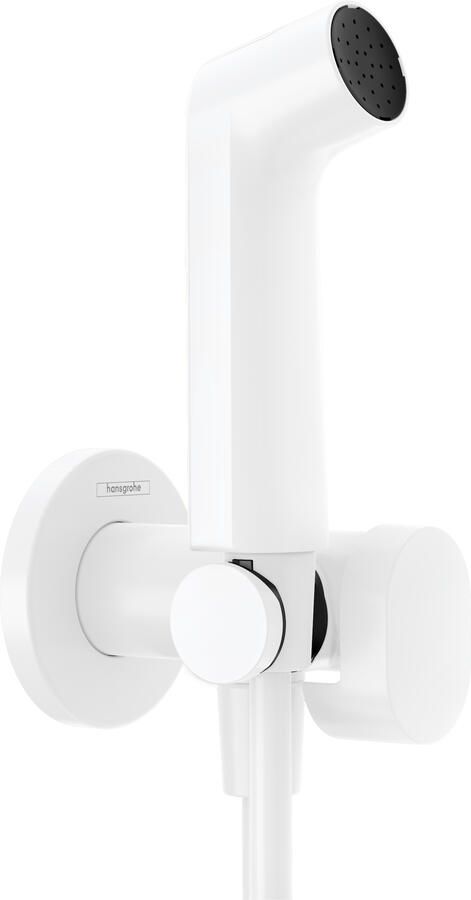 Hansgrohe bidethanddouche 1jet EcoSmart voor warm water met douchehouder en doucheslang 125 cm mat wit