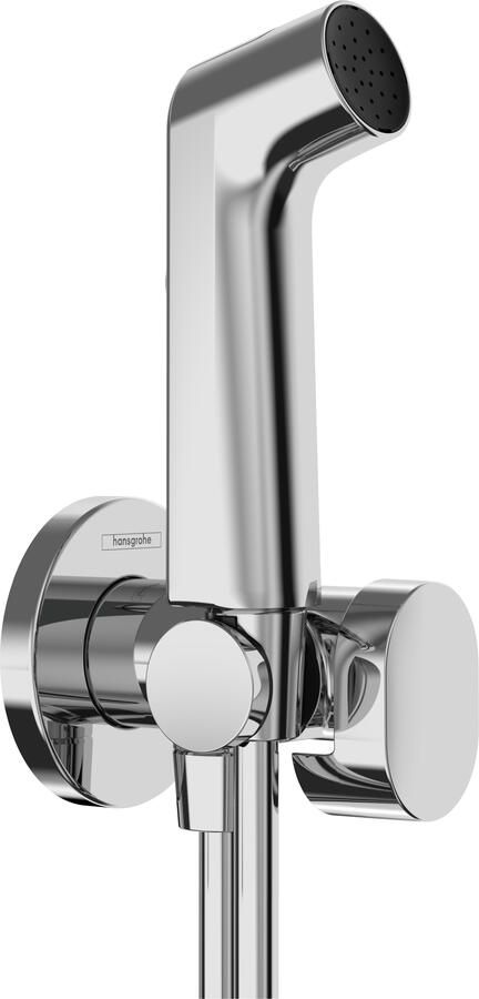 Hansgrohe bidethanddouche 1jet S EcoSmart voor koud water met porter en doucheslang 125 cm chroom