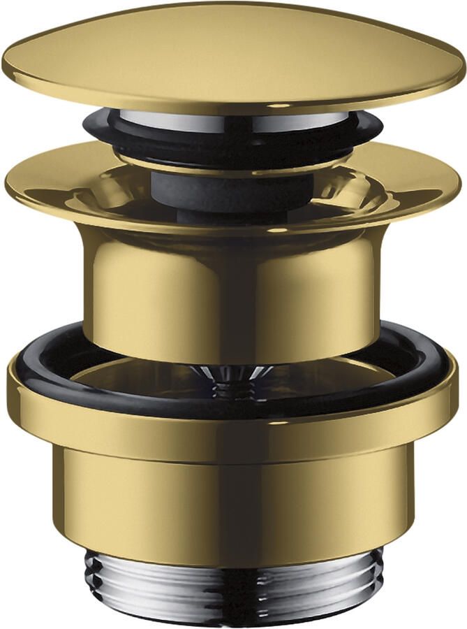 Hansgrohe Clickwaste AXOR met Overloop in Gepolijst Goud OP=OP