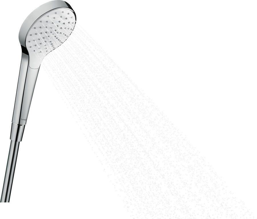 Hansgrohe Croma Select S handdouche 1jet 1 2 xØ11cm met rain regenstraal wit chroom 26804400