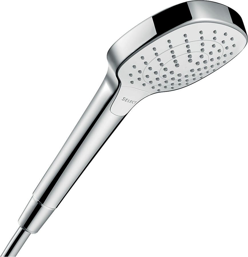 Hansgrohe Croma Select E handdouche Vario EcoSmart 1 2 xØ11cm met rain turbo rain en intense rain regenstraal wit chroom 26813400