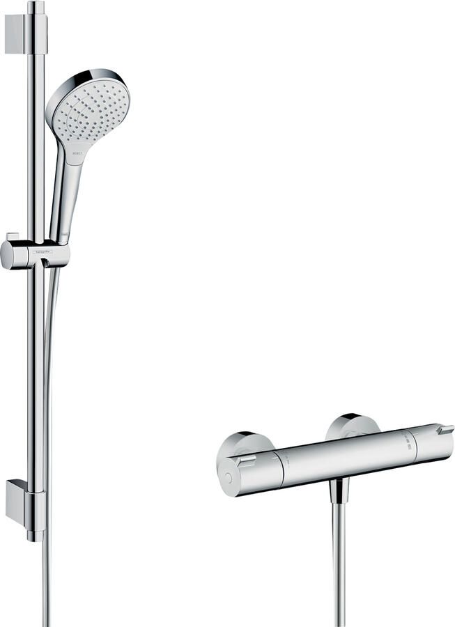 Hansgrohe Croma Select S Vario renovatieset 72 cm met EcoStat 1001 CL thermostaat wit chroom