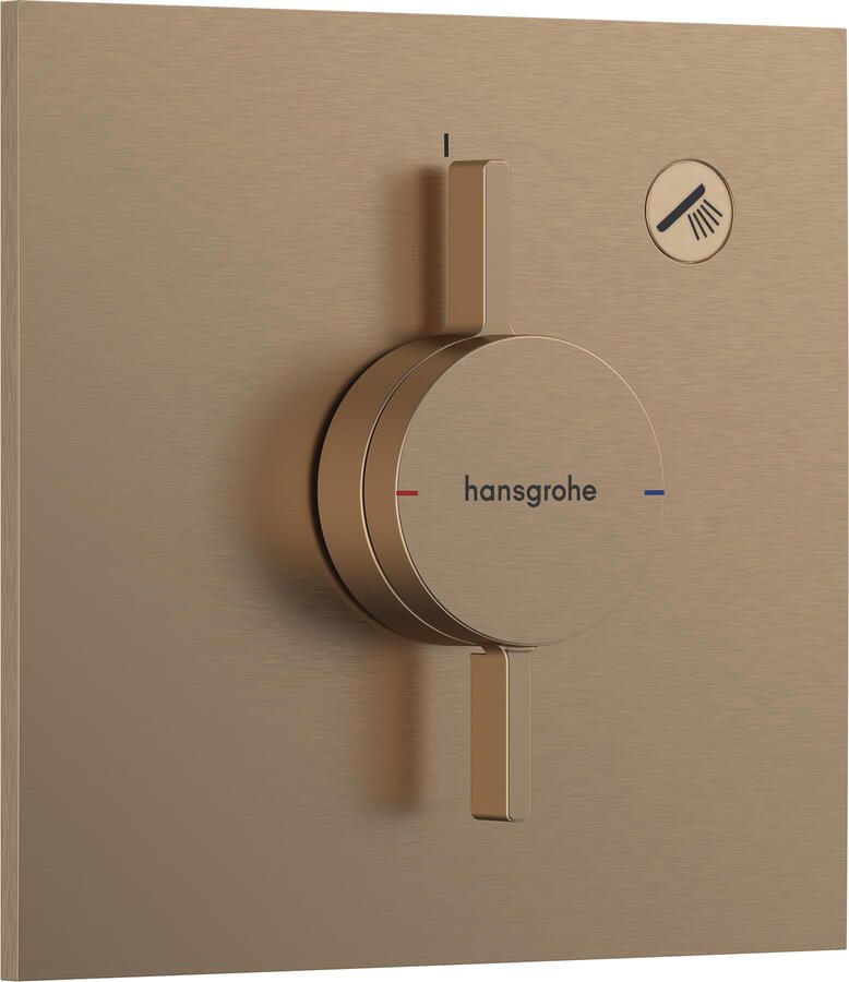 Hansgrohe Duoturn E inbouwkraan voor 1 functie brushed bronze 75617140