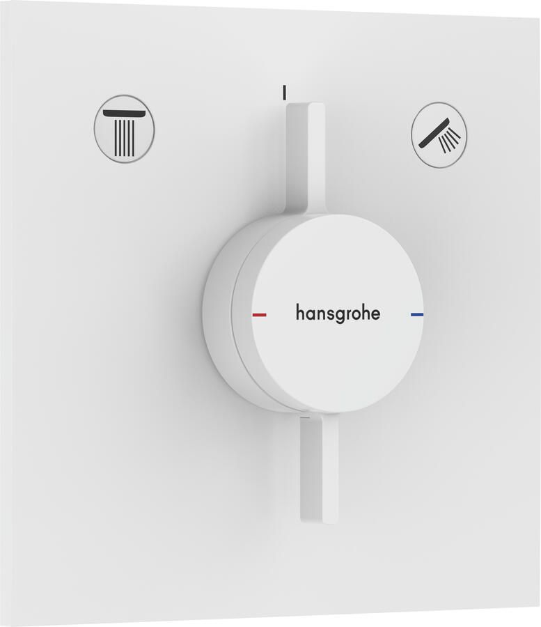 Hansgrohe Duoturn E inbouwkraan voor 2 functies mat wit 75417700