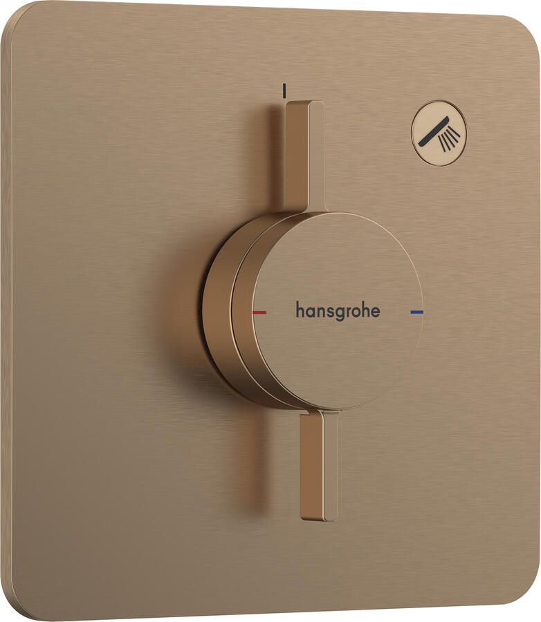 Hansgrohe Duoturn Q inbouwkraan voor 1 functie brushed bronze 75614140