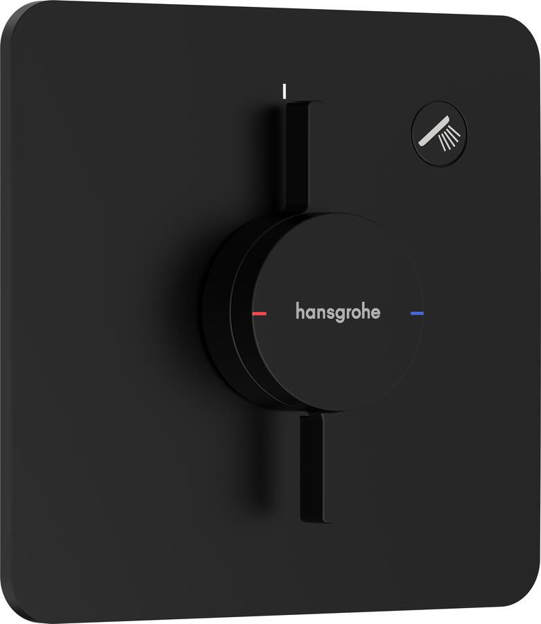 Hansgrohe Duoturn Q inbouwkraan voor 1 functie mat zwart 75614670