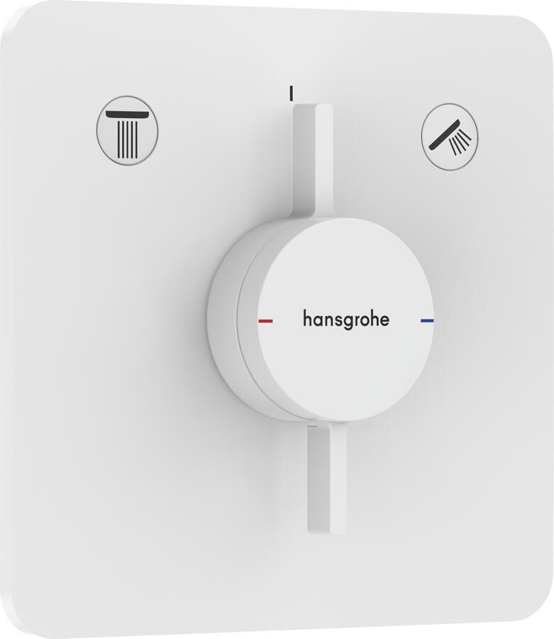 Hansgrohe Duoturn Q inbouwkraan voor 2 functies mat wit 75414700
