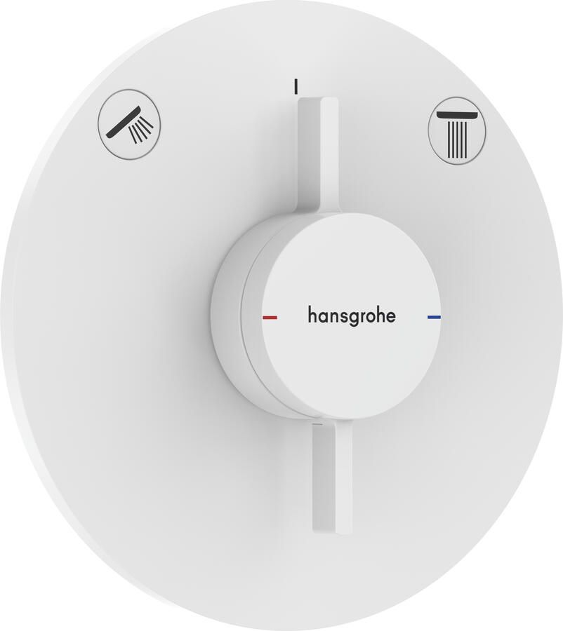 Hansgrohe Duoturn S inbouwkraan voor 2 functies mat wit 75418700