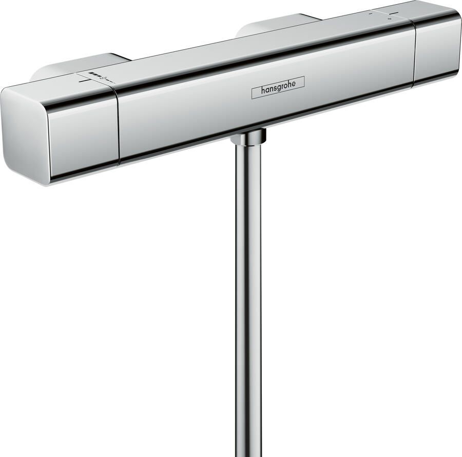 HANS GROHE Hansgrohe Ecostat E Douchethermostaatkraan opbouw tweegreeps 150mm met S-koppelingen chroom