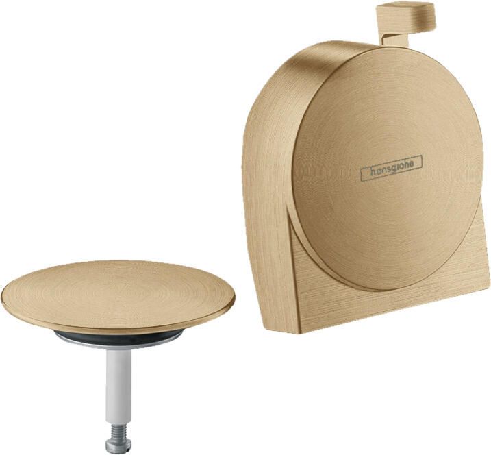 Hansgrohe Exafill S afbouwdeel v. badafvoer- overloop- en vulcombinatie brushed bronze 58117140