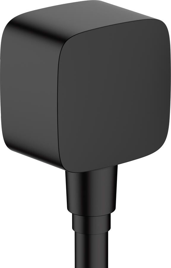 Hansgrohe FixFit E muuraansluitbocht m. terugslagklep kunststof mat zwart 26457670