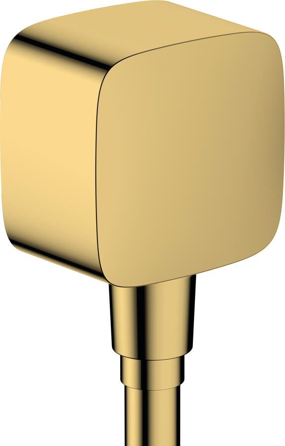 Hansgrohe FixFit E muuraansluitbocht m. terugslagklep kunststof polished gold optic 26457990