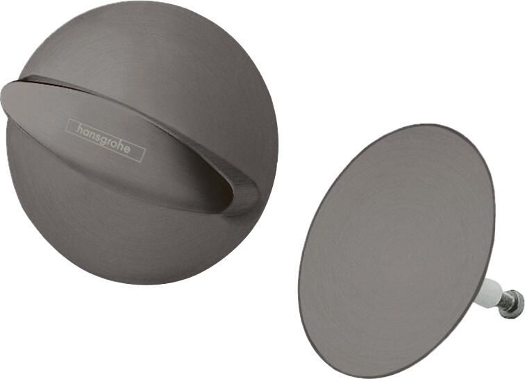 Hansgrohe Universeel Flexaplus afbouwdeel v. badafvoer- en overloopcombinatie brushed black chroom 58185340