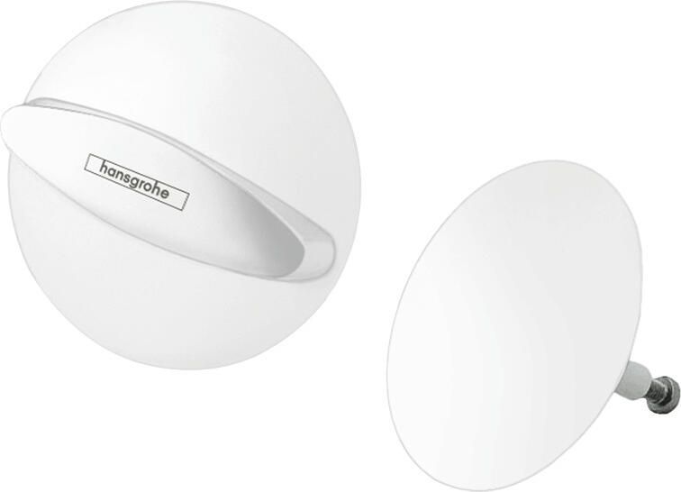 Hansgrohe Universeel Flexaplus afbouwdeel v. badafvoer- en overloopcombinatie mat wit 58185700