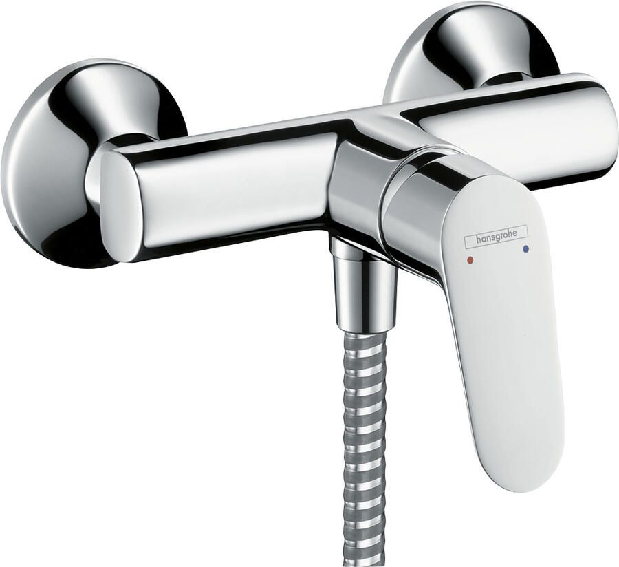 Hansgrohe Focus 1-greeps douchekraan EcoSmart met koppelingen chroom 31968000