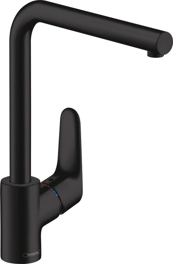 HANS GROHE Hansgrohe Focus M41 Keukenmengkraan eengreeps 280mm 1x straalsoort mat zwart
