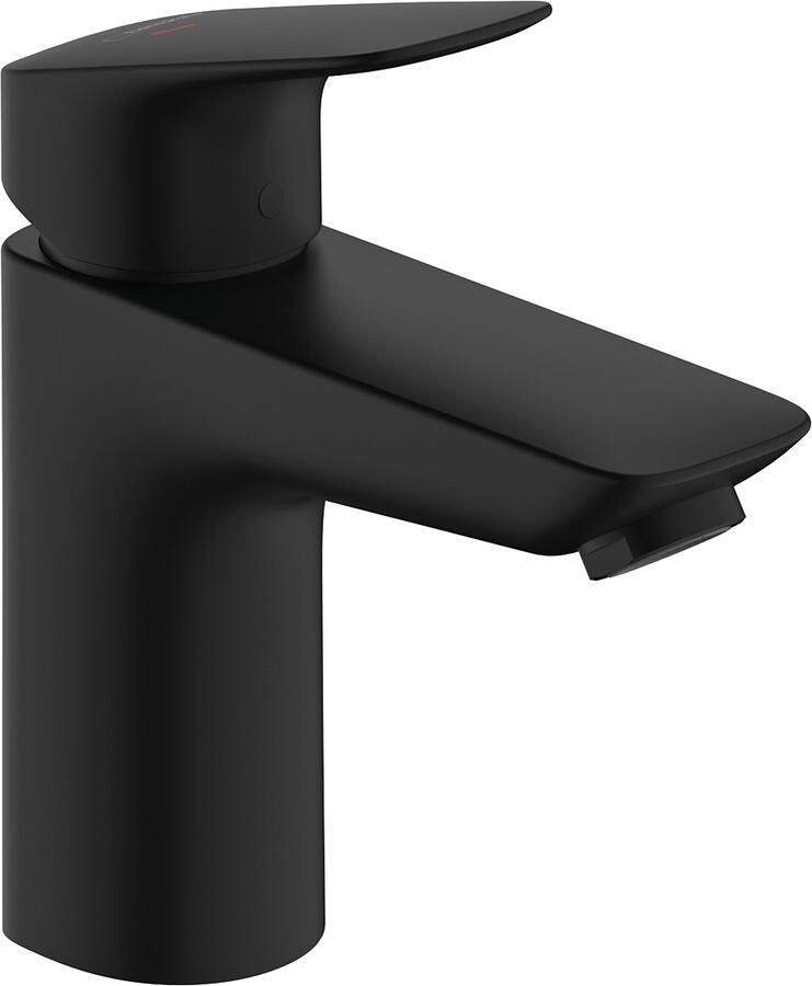 Hansgrohe Logis ééngreeps wastafelmengkraan 100 CoolStart zonder afvoer mat zwart