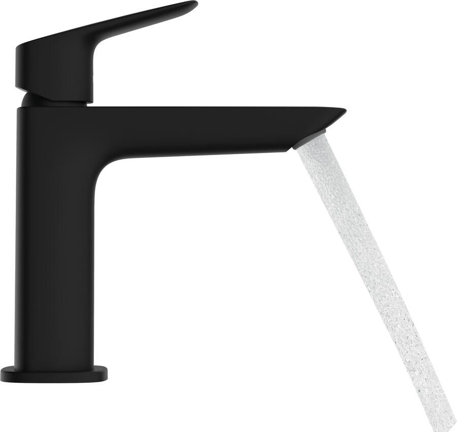 Hansgrohe Logis Fine ééngreeps wastafelmengkraan 100 zonder afvoer mat zwart