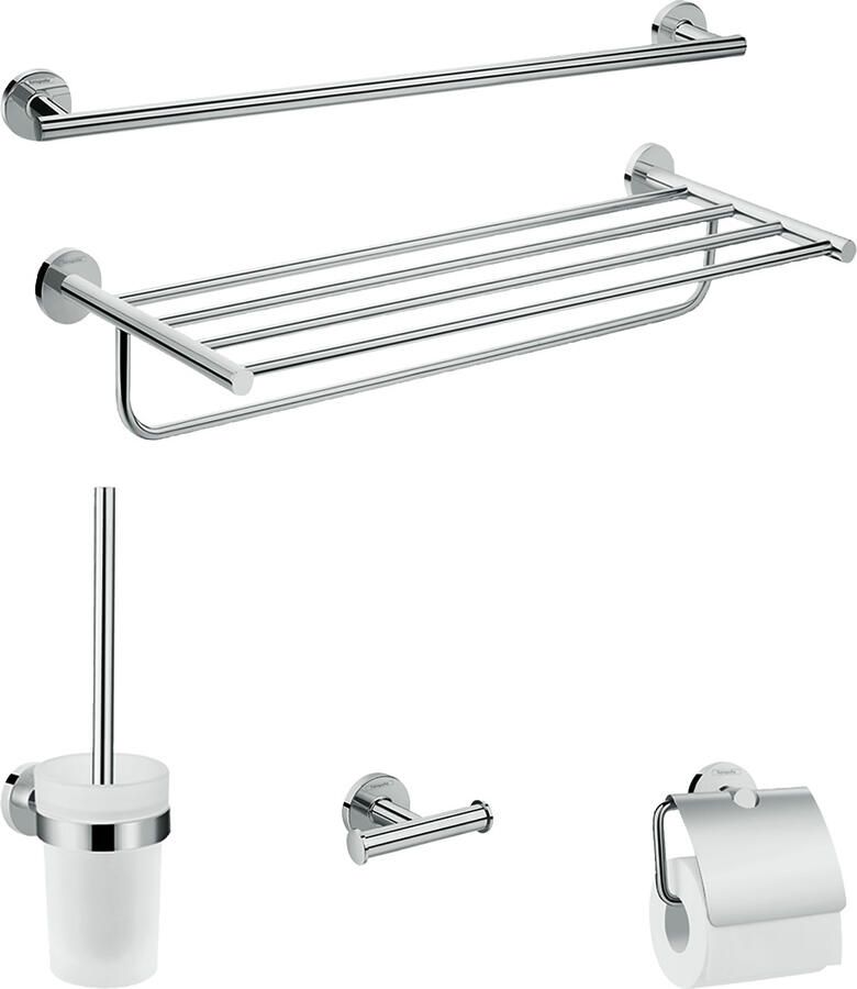 Hansgrohe Logis Universal badkamer accessoireset 5-in-1 chroom