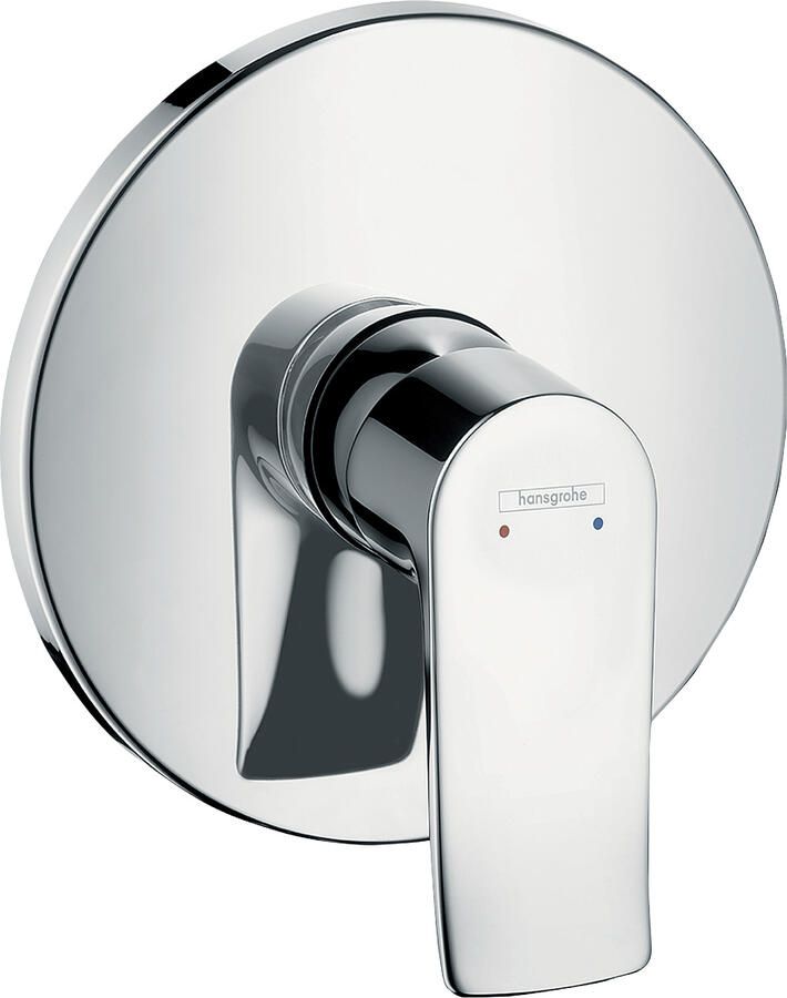 Hansgrohe Metris ééngreeps douchemengkraan afbouwdeel rond chroom