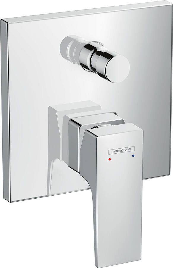 Hansgrohe Metropol afbouwdeel voor ééngreeps inbouw badmengkraan zonder uitloop met omstelling en zekerheidscombinatie chroom