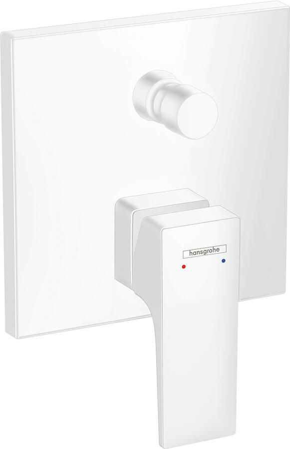 Hansgrohe Metropol afbouwdeel voor ééngreeps inbouw badmengkraan zonder uitloop met omstelling en zekerheidscombinatie mat wit
