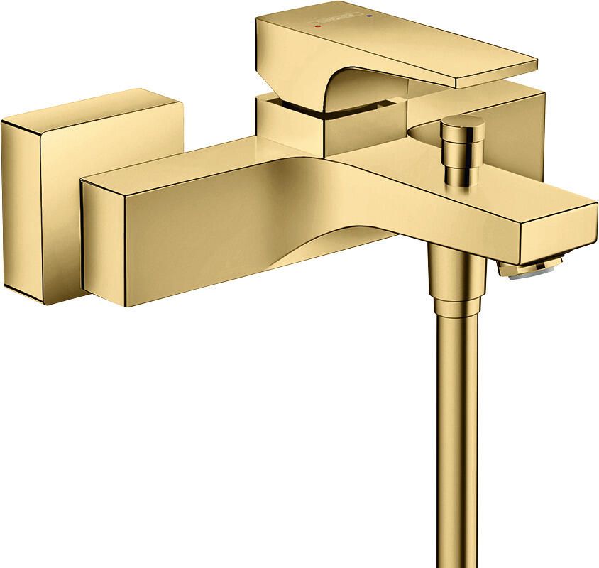 Hansgrohe Metropol badkraan met omstel met koppelingen polished gold 32540990