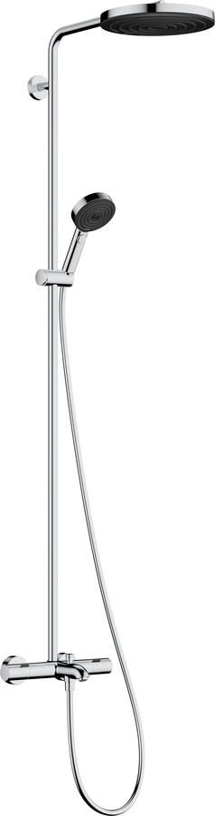 Hansgrohe Pulsify S Puro Showerpipe 260 1jet EcoSmart met badthermostaat en handdouche 3jet chroom