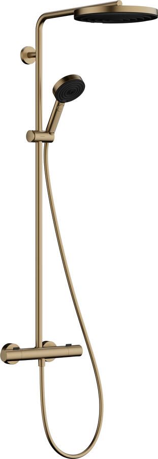 Hansgrohe Pulsify S Puro Showerpipe 260 1jet EcoSmart met thermostaat en handdouche 3jet Brushed Bronze