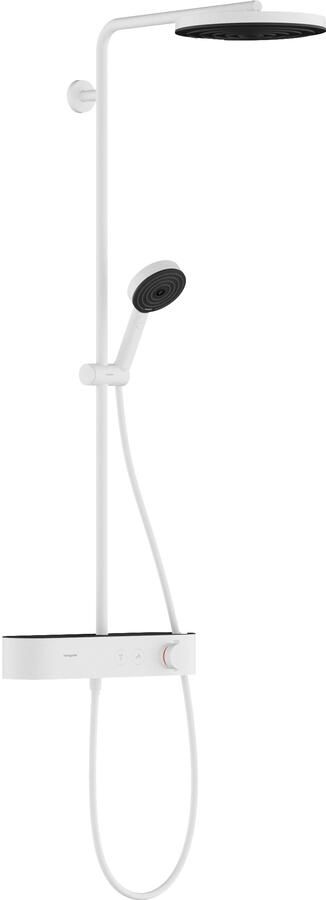 Hansgrohe Pulsify S Showerpipe 260 1jet EcoSmart met ShowerTablet Select 400 mat wit