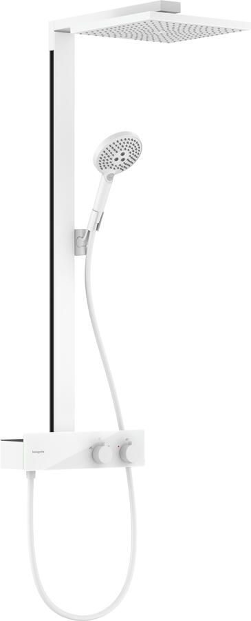 Hansgrohe Raindance E Showerpipe 300 1jet EcoSmart met ShowerTablet 350 mat wit