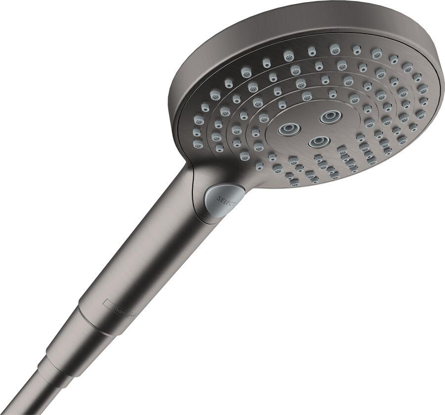 Hansgrohe Raindance Select S handdouche 120 3jet PowderRain EcoSmart+ Brushed Black Chrome