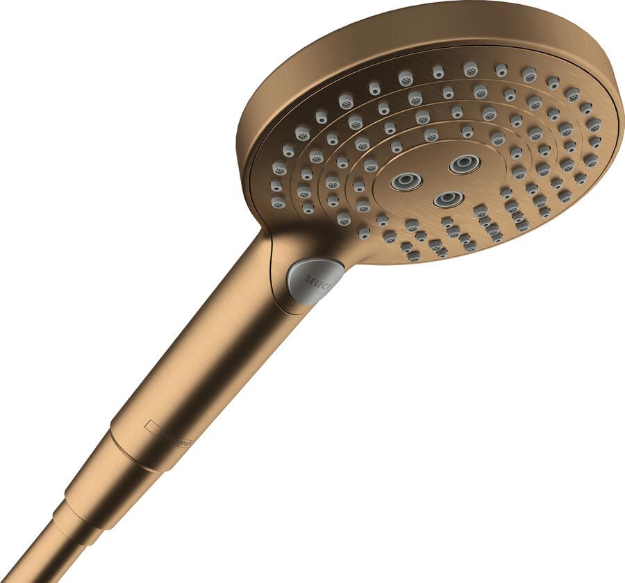 Hansgrohe Raindance Select S handdouche 120 3jet PowderRain EcoSmart+ Brushed Bronze