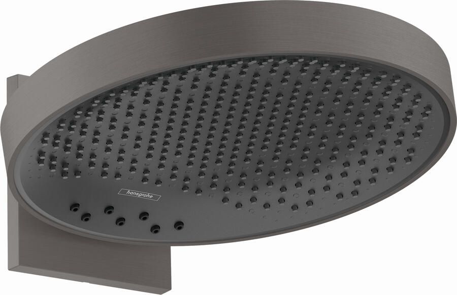 Hansgrohe Rainfinity PowderRain hoofddouche 360 3 straalsoorten met douchearm verticaal kantelbaar geborsteld zwart chroom
