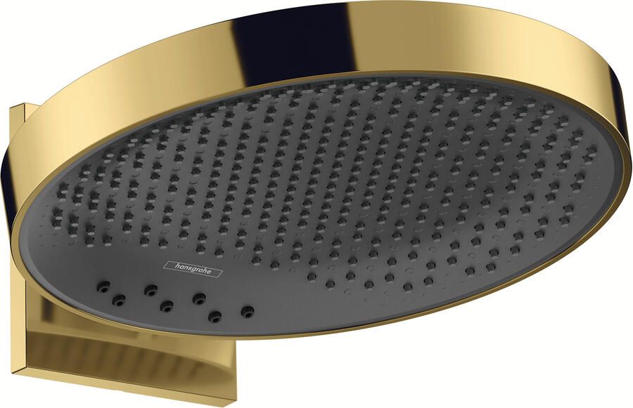 Hansgrohe Rainfinity PowderRain hoofddouche 360 3 straalsoorten met douchearm verticaal kantelbaar gepolijst goud